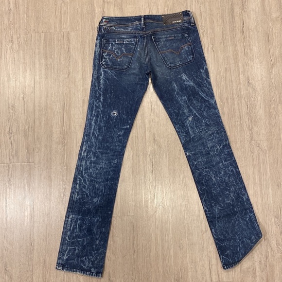 LOWKY Diesel denim pants, washed patterns & cuts, waist size 27 and length 32 - Picture 7 of 7